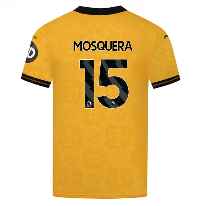 Wolverhampton Wanderers Kits Shop | 2025-26 Wolves Pro Home Shirt – Adult MOSQUERA 15 Wolves Jerseys and Gear